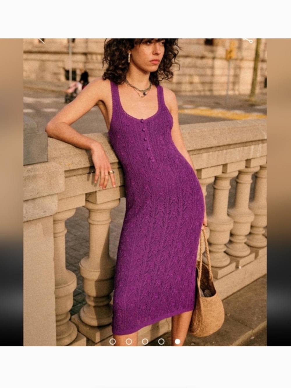 Sezane Salma Dress Pourpre - Size XS